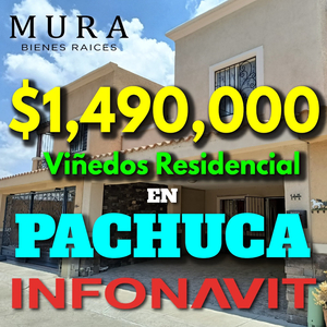 Remato Casa En Viñedos Residencial Pachuca Hgo. Oportunidad, Solo Infonavit Y Credito Hipotecario- Bancario