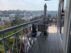 baja de precio venta de gran departamento con terraza en lomas del chamizal - 2 habitaciones - 156 m2