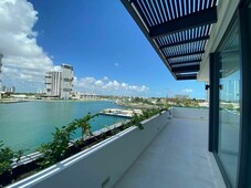 casa en venta en cancun la marina, puerto cancun metros cúbicos