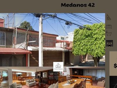 Casa En La Álvaro Obregon, Col. Las Águilas, Médanos 42 Cuenta Con 3 Lugares De Estacionamiento. Abm108-za