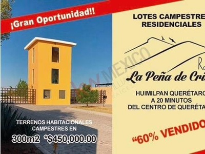 Lotes Campestres Y Muy Campiranos Para Que Construyas Tu Casa De Campo En Huimilpan