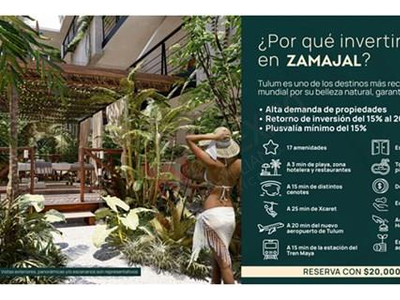 Preventa Zamajal, Lofts Y Estudios A 3 Minutos De La Playa En La Zona 8 Tulum, Amenidades, Atract...