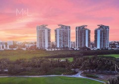 doomos. departamento en venta en cancún, be towers, de lujo, 2 recámaras, de 202.41 m2, en puerto cancún
