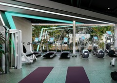 doomos. loft 62 m2. alberca, gimnasio, cine, area de yoga a 10 en bici de la playa