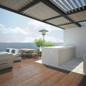 doomos. penthouse con roof garden privado en colonia álamos