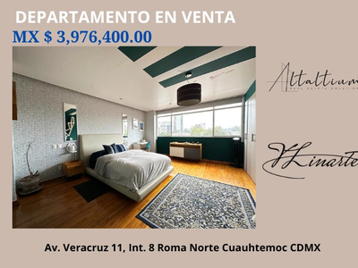 Departamento En Venta En Roma Norte Cdmx I Vj-za-091