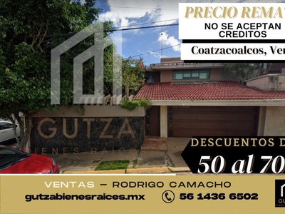Gran Remate, Casa En Venta, Coatzacoalcos, Veracruz. Rcv