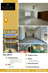 Casa en Renta en Zona Centro Aguascalientes, Aguascalientes