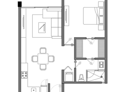 Departamento en venta UNA recámara B-202 en SEI PARK en Santa Gertrudis Copo Mér