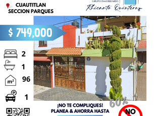 Casa en venta Cuarto Sol 38, Mz 048, Parques, 54720 Cuautitlán Izcalli, Méx., México