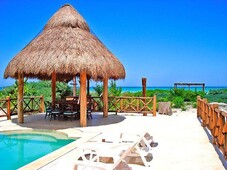 stunning beachfront house in san bruno, dzemul, yucatan - home