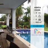 casa en venta club de golf santa fe , xochitepec morelos - 5 baños - 460 m2
