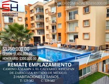 dpto. en venta remate bancario en carretera a madin 5, atizapan de zaragoza - 129 m2