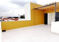 venta departamento nuevo con roof garden privado, jardín balbuena - 2 recámaras - 1 baño