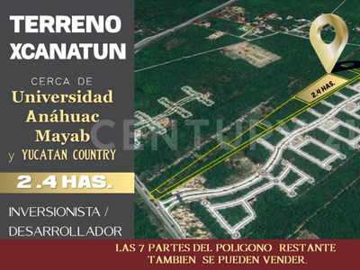 Terreno En Mérida Para Desarrollo Habitacional, Cerca Del Country Club Yucatan