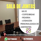 renta sala de juntas a buen precio por hora