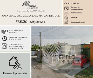 Vendo Casa En Caracol 104, La Joya. Manzanillo Col. Certeza Jurídica Y Entrega Garantizada