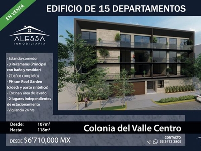 Increíbles Departamentos Listo Para Estrenar. Colonia Del Valle Centro