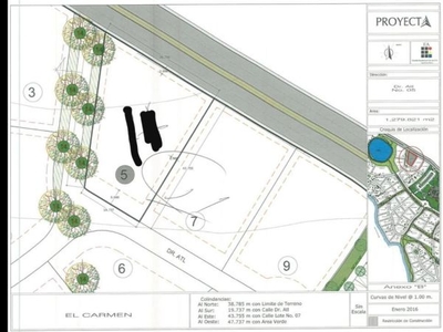 Terreno en esquina en Residencial El Carmen en Atlixco