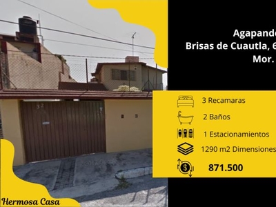 Hermosa Casa en Brisas de Cuatla con Alberca