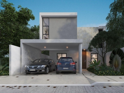 Doomos. Casa Mod 210 de 4 Habitaciones y Piscina en Privada Capri, Cholul