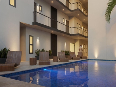 Doomos. Condominio equipado, rooftop, jacuzzi, alberca, en venta San José del cabo.