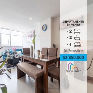 Doomos. Departamento en venta, Calzada de Tlalpan en Portales Norte