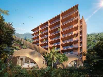 Doomos. Last Bungalow pre-sale Puerto Vallarta, 1 bedroom, Tao Blue Gardens, garden view