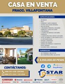 casas en venta - 885m2 - 5 recámaras - villafontana - 8,950,000