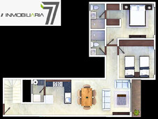 venta de departamento - ph de 126 m2 con roof privado de 35 m2 a un excelente precio - 2 habitaciones - 3 baños