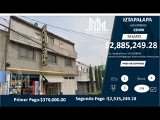 Doomos. REMATE!! $2,885,249 HERMOSA CASA CON LOCAL COMERCIAL IZTAPALAPA