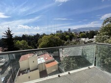 departamento en av. desierto de los leones, vista espectacular