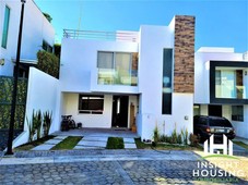 casa nueva en venta en lomas de angelopolis con 4 recamaras y roof garden