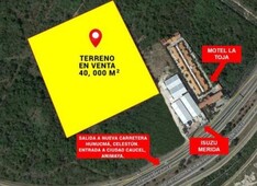 40000 m venta terreno comercial 40 hectáreas poniente caucel