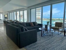 5 cuartos, 500 m renta departamento con muebles, aria, puerto cancún