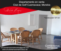 departamento en venta en club de golf cuernavaca, morelos - 2 recámaras - 127 m2