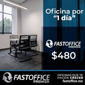 1 cuarto bonitas oficinas por día en av. guadalupe todo incluido