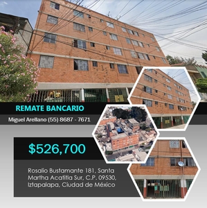 doomos. departamento en venta en rosalio bustamante, santa martha acatiltla, iztapalapa, cdmx