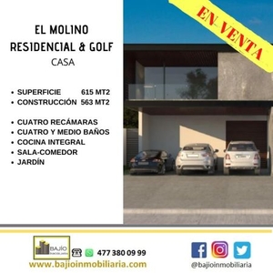 CASA EN VENTA. EL MOLINO, RESIDENCIAL & GOLF. León, Gto.