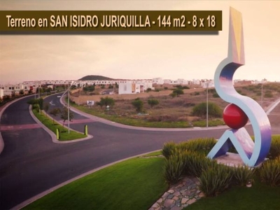 En Venta Terreno en San Isidro de Juriquilla, 144 m2 - 8x18, GANALO !!