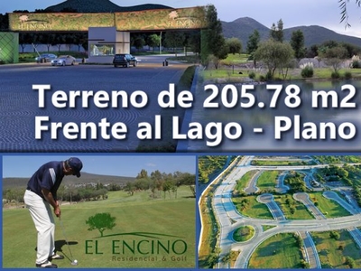 Se Vende Hermoso Terreno de 254.78 m2 en El Encino Residencial, Golf, Lago