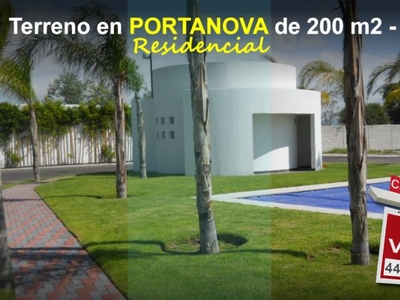 Se Vende Terreno en PORTA NOVA Residencial, 200 m2, 10 x 20, Oportunidad !!