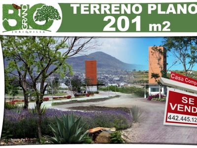 Terreno de 201 m2 en BIO GRAND Juriquilla - PLANO y de OPORTUNIDAD!