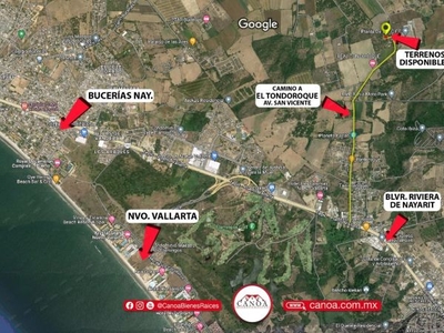 Terreno en venta a 5 minutos de Bucerías Nayarit