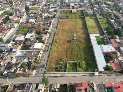 Terreno en venta, zona estrategica en San Gregorio Chalco tres frentes