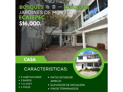 Casa en renta Jardines De Morelos Sección Bosques, Ecatepec De Morelos