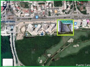 Doomos. Departamento 2 Recámaras en PRE Venta a Estrenar, WOHA Puerto Cancún, Av. Bonampak.