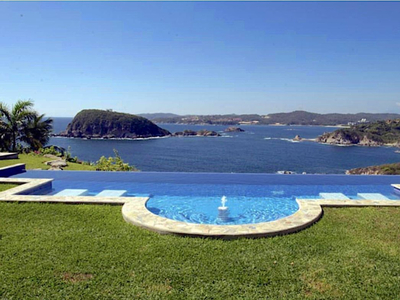 Casa Con Vista Al Mar, Jardín Y Alberca Privada, Diseño Rúst