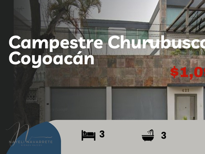 Casa En Campestre Churubusco, Coyoacán Cerca De Río Churubusco Y Metro Taxqueña