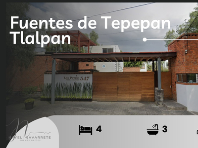 Casa En Fuentes De Tepepan, Tlalpan Cerca Del Club Hípico Tepepan